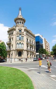 Tarragona, İspanya - 10 Ağustos 2018 - Tarragona İspanya 'nın kuzeydoğusunda, Akdeniz kıyısında, Costa Daurada' da bulunan bir liman şehridir..