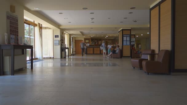 Nessebar Bulgaria Giugno 2016 Migliaia Turisti Visitano Gli Hotel Bulgaria — Video Stock