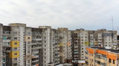 yüksek uzun evler ile kentsel alan