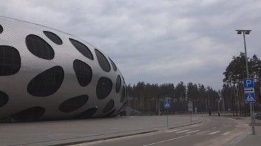 Borisov, Beyaz Rusya - 05 Mart 2017: Borisov şehrinde futbol kulübü Bate'nin yeni stadyumu