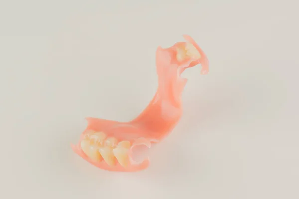 Velký Obraz Moderní Zubní Nylone Bílém Pozadí — Stock fotografie