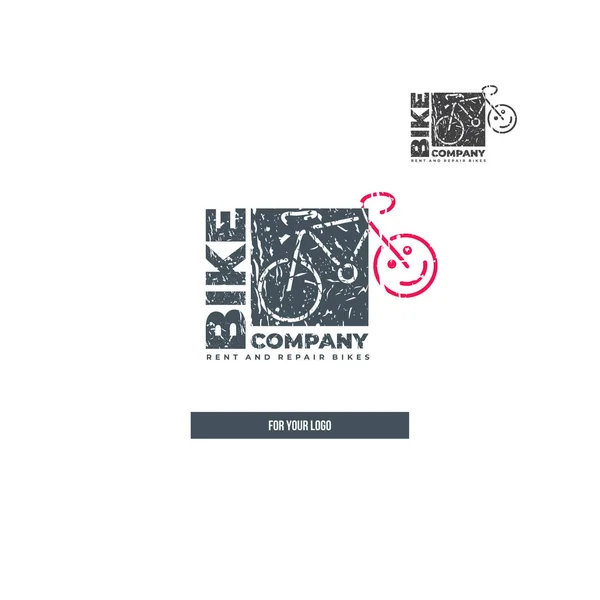 Vierkante fiets pictogram voor logo — Stockvector