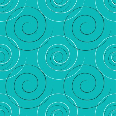 Fırça darbeleri stilinde spiralli desen