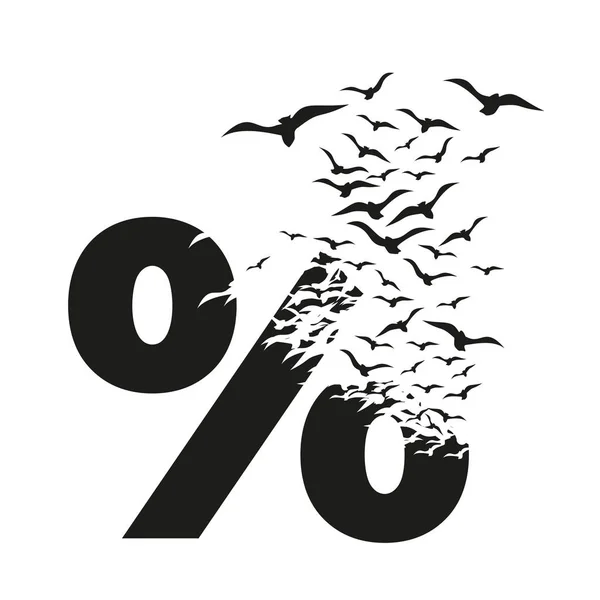 Yıkım etkisiyle% 1. Dağılım. Kuşlar