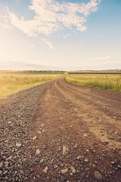 Vieja Carretera Áspera Campo —  Fotos de Stock