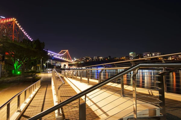 Brisbane Austrálie Neděle Července 2018 Pohled Řeku Brisbane Nové Zemědělské — Stock fotografie