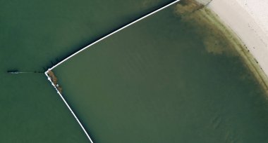 Güzel aslanlar Park beach adlı Jacobs de, gün boyunca Gold Coast.