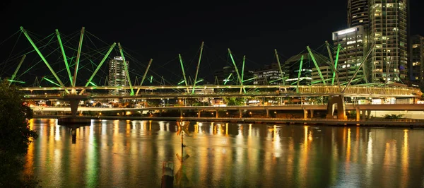 Brisbane Australië Zaterdag Augustus 2018 Weergave Van Kurilpa Bridge Brisbane — Stockfoto