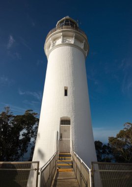 Tasmania bir güzel yaz gününde güzel tablo Cape deniz feneri.