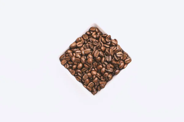 Scattered coffee beans Royalty Free Stock Photos