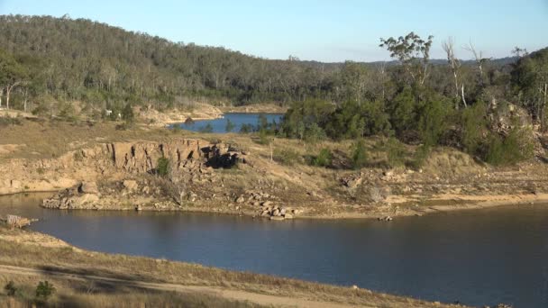 Lake Uthållighet Crows Nest Regional Toowoomba Queensland Dagtid — Stockvideo