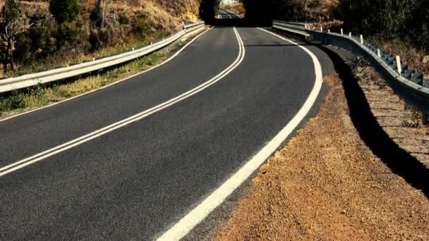 Vento Estrada Áspera Zona Rural Gatton Queensland — Vídeo de Stock