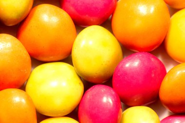 Şekerin ayrıntılı makro fotoğrafı