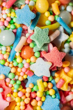 Şekerin ayrıntılı makro fotoğrafı