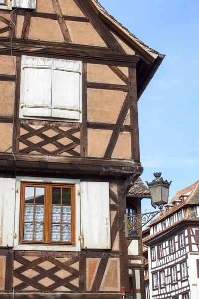 Деталь Фасадних Будівлі Страсбург Франція — стокове фото