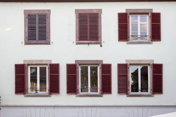 Dettaglio Facciata Edificio Strasburg Francia — Foto Stock