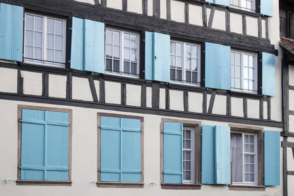 Detalle Fachada Edificio Strasburg Francia —  Fotos de Stock