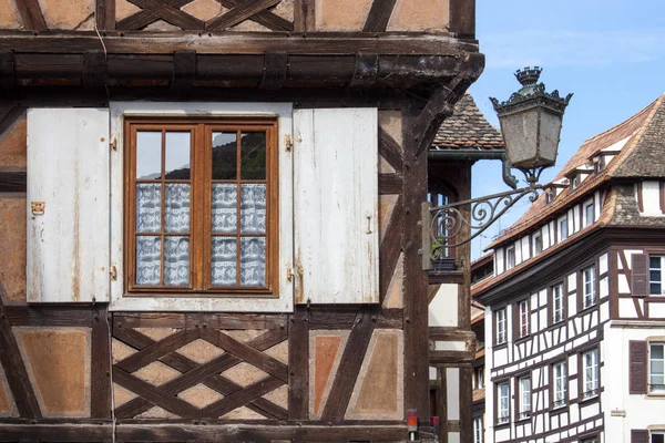 Dettaglio Facciata Edificio Strasburg Francia — Foto Stock