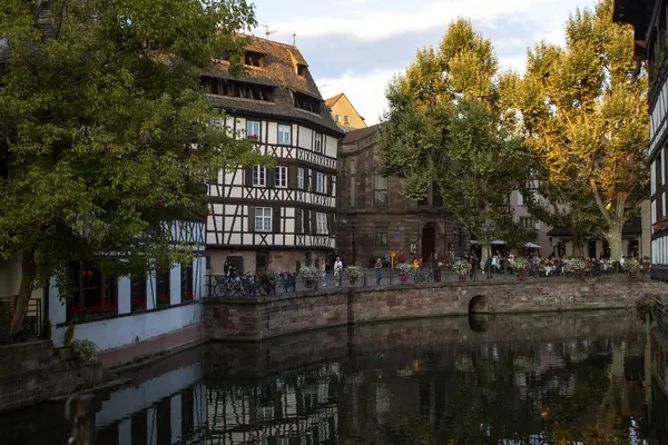 Canale Dell Acqua Strasburgo Francia — Foto Stock