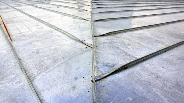 Architectural detail of metal roof