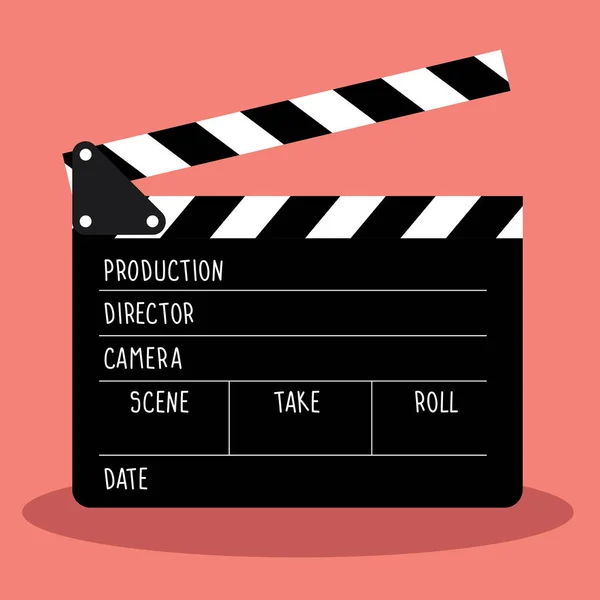 sinema için vektör clapboard. çerçeve film ve kayrak metin için yer var.