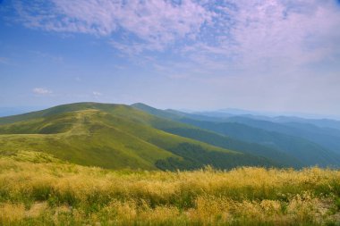 Dağlarda güzel sonbahar peyzaj. Karpat, Ukrayna.