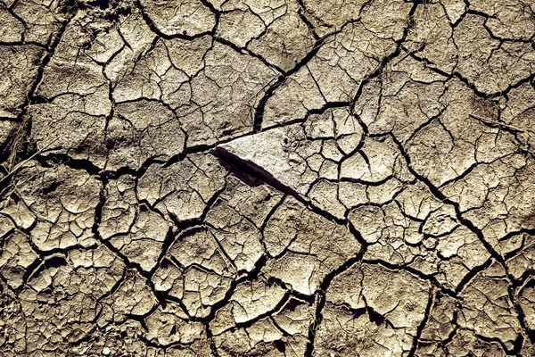 Fundo Terra Rachada Escassez Global Água Planeta — Fotografia de Stock