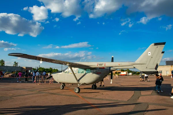 Zhytomyr ウクライナ 2020年8月22日 Korolev Avia Fest セスナ Skymaster航空機 — ストック写真