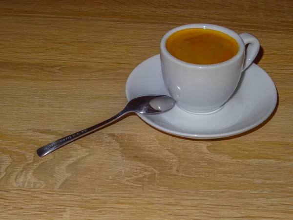Чашка Кофе Сливочной Пеной — стоковое фото