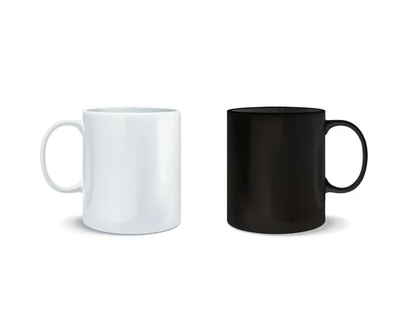 Taza Café Taza Mockup Aislado Blanco Mock — Foto de Stock