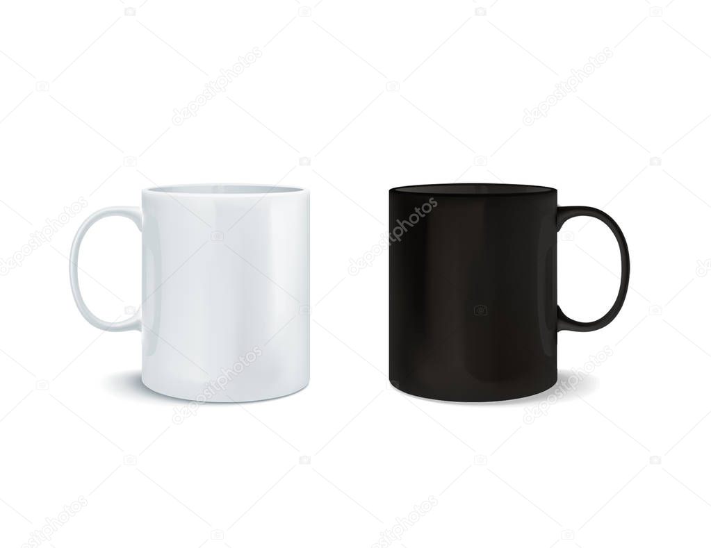 Coffee cup mug mockup isolated White mock up