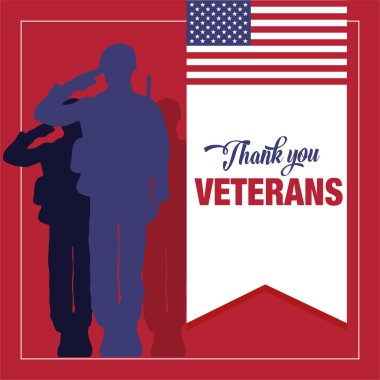 Hisse senedi vektör Gaziler günü tebrik kartı ile sosyal medya mesaj yazı el görev yapan onurlandıran