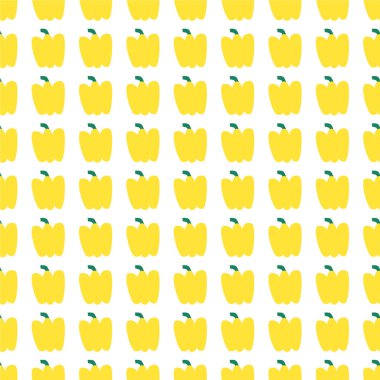Sarı dolmalık biber seamless modeli. taze sebze. Tatlı biber el çekilmiş.