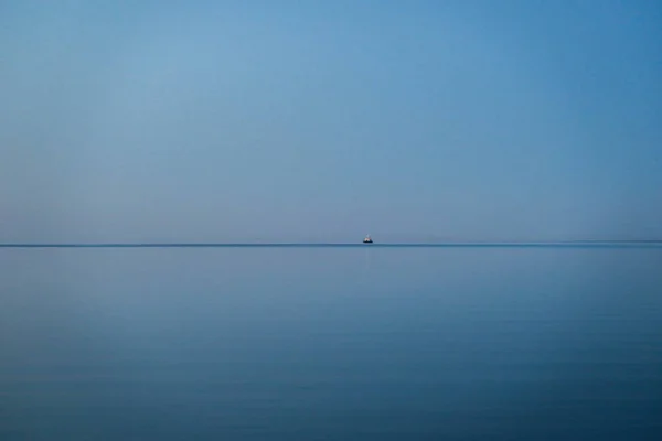 Ship Ladoga Lake Evening Light — Stock Photo, Image