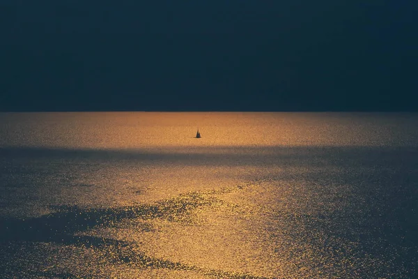 Ship Lago Maggiore Evening Light — Stock Photo, Image