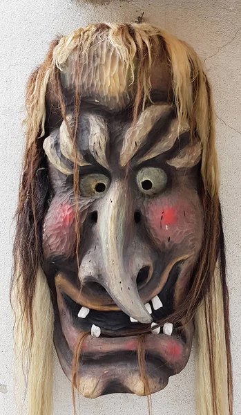 Monster face mask from traditional event in Loetschental