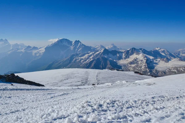 Trekking Beautiful Mountains Elbrus — Stock Photo, Image