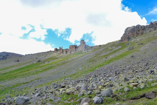 Cestování Elbrus Prostorné Sjezdovky Sníh — Stock fotografie