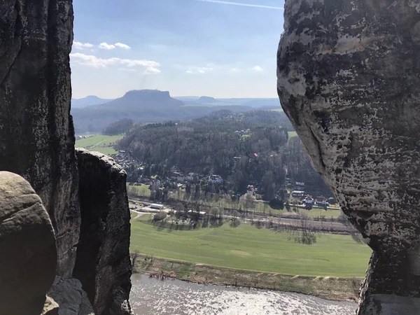 Utazás Saxon Switzerland Németország — Stock Fotó