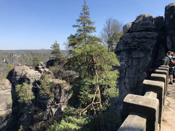 Utazás Saxon Switzerland Németország — Stock Fotó