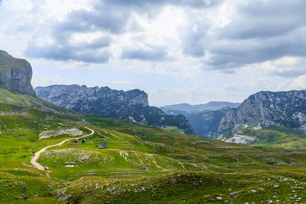 National Park Durmitor, a mountain pass, Montenegro