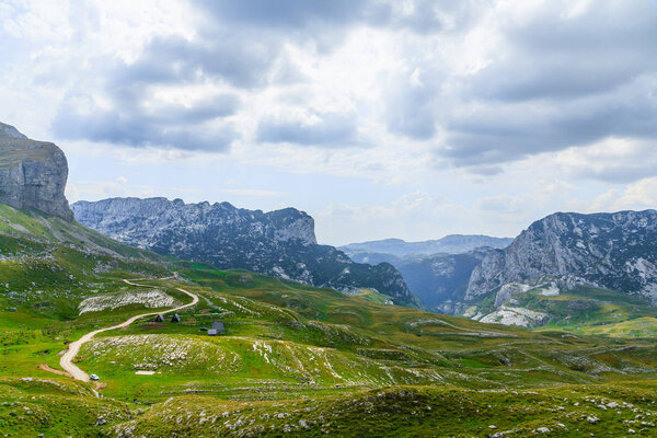 National Park Durmitor, a mountain pass, Montenegro