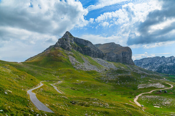 National Park Durmitor, a mountain pass, Montenegro