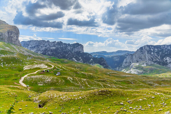 National Park Durmitor, a mountain pass, Montenegro