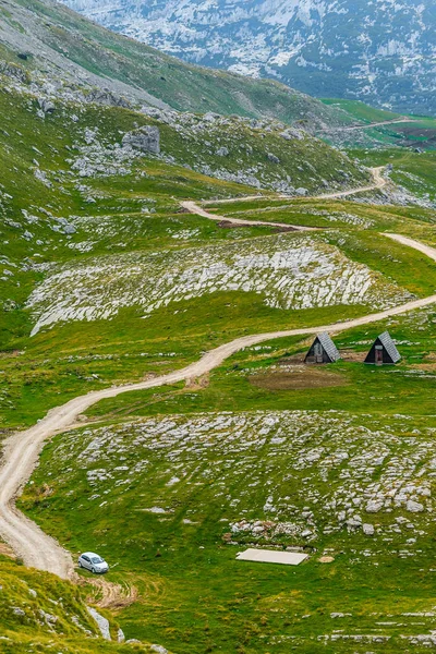 Parque Nacional Durmitor Paso Montaña Montenegro —  Fotos de Stock