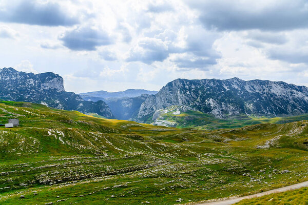 National Park Durmitor, a mountain pass, Montenegro