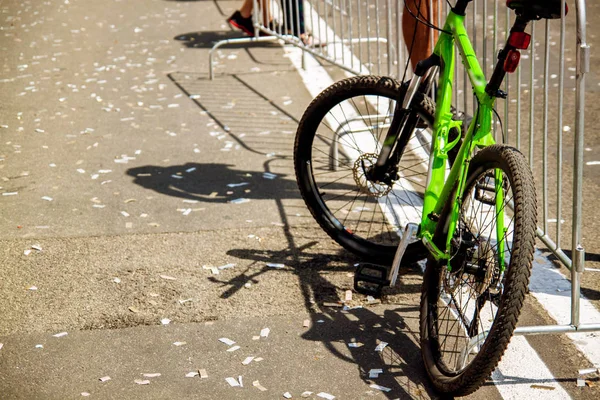 Sportfahrrad Mit Handbremse Nahaufnahme — Stockfoto