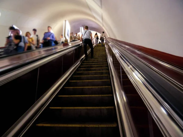Cerca Escaleras Mecánicas Metro Ucrania —  Fotos de Stock
