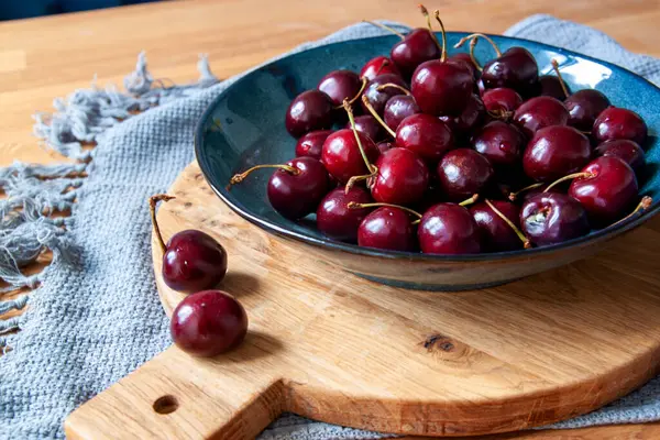 Fresh Sweet Cherries, Juicy Cherry Berries Fruit Dessert As Healthy Diet