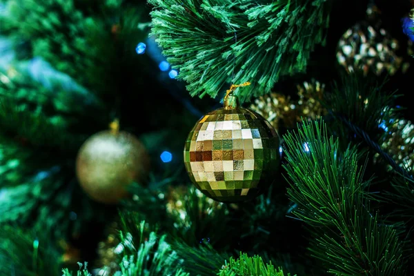 Bolas Natal Coloridas Com Espaço Para Texto — Fotografia de Stock